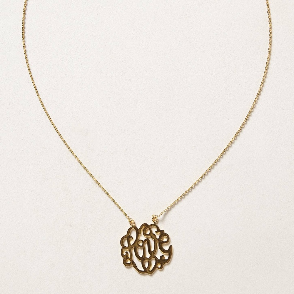 Anthropologie Longhand Love Necklace - Picture 2 of 6